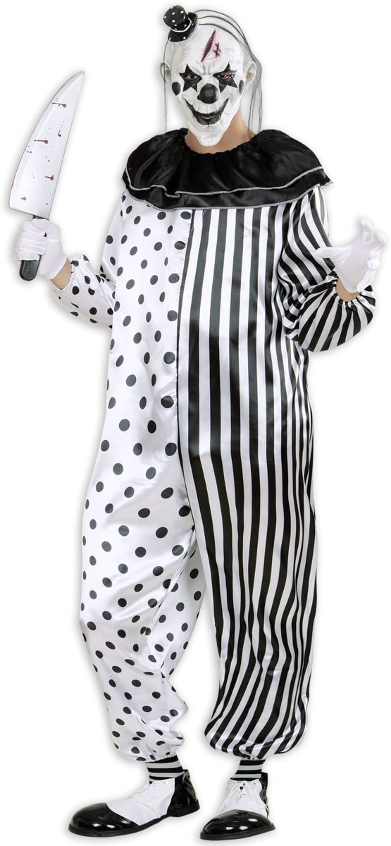 Monster & Griezel Kostuum | Killer Pierrot Slager Clown | Man | Large | Halloween | Verkleedkleding